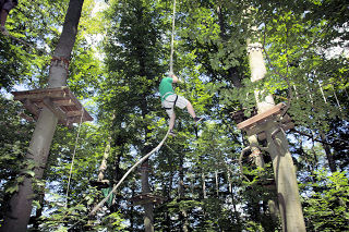 Tarzansprung im Kletterwald Wetzlar